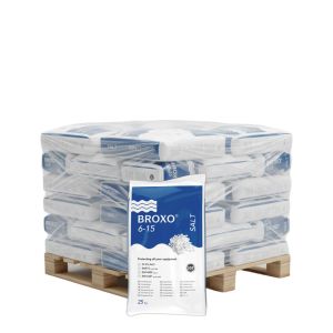 Halbe Palette Broxo Regeneriersalz kristalle 20 Säcke x 25kg (500kg)