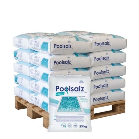 Halbe Palette Poolsalz Schwimmbadsalz 20 sacke x 25kg (500kg) main product photo