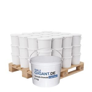 Halbe Palette Auftaugranulat Calciumchlorid 40 Eimer x 8 kg (320 kg)